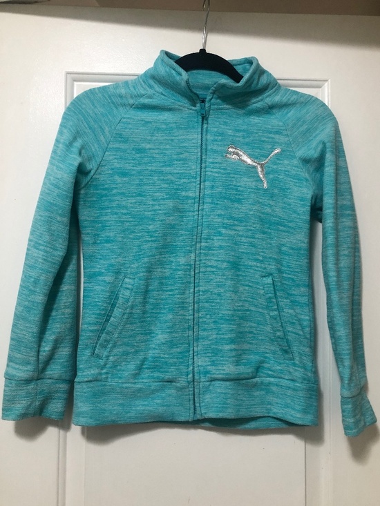 Puma Jackets & Blazers - Puma Turquoise Sweatshirts